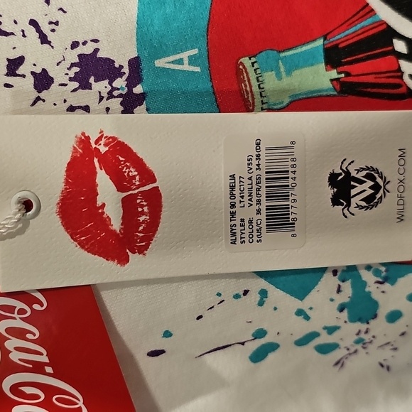 Wildfox X Coca Cola Vanilla Always The 90s Ophelia Sweatshirt NWT Sz Small - Picture 11 of 12